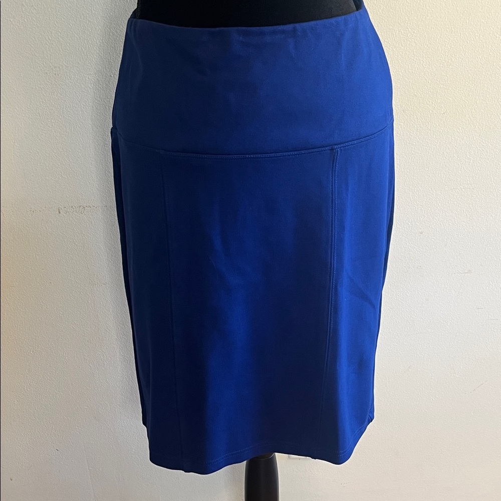 Ruby Ribbon Vibrant Blue Pencil Skirt